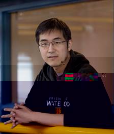 A person wearing glasses and a black sweatshirtDescription automatically generated with low confidence